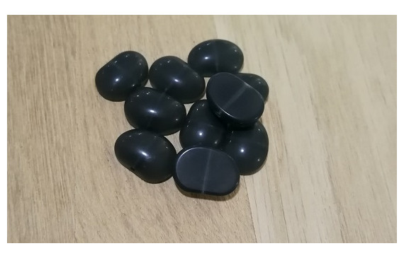 Almohadilla irregular 11*16mm Gris