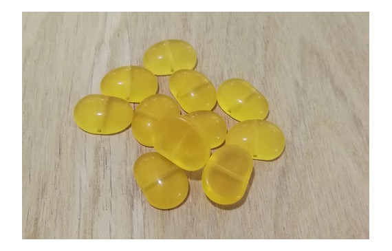 Almohadilla irregular 11*16mm Amarillo