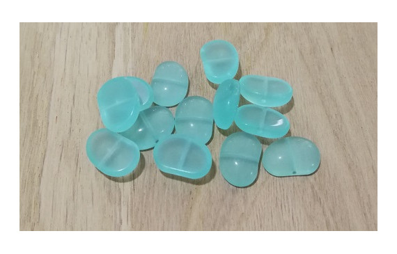 Almohadilla irregular 11*16mm Verde