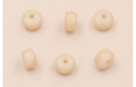 Donut Cristal 6*4mm  color Crema