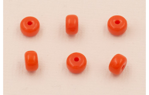 Donut Cristal 6*4mm  color Naranja