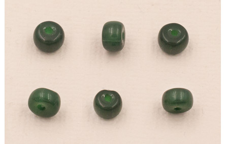 Donut Cristal 6*4mm  verde oscuro