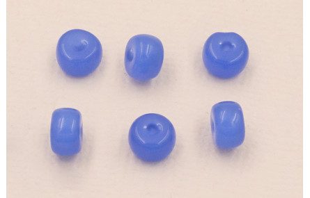 Donut Cristal 6*4mm  Azul eléctrico