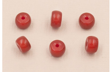 Donut Cristal 6*4mm  color Granate