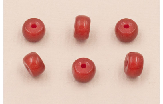 Donut Cristal 6*4mm  color Granate