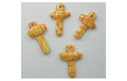 Cruz Cerámica Naranja