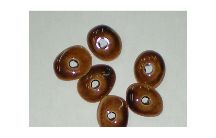 Platillo irregular 20*14 marrón oscuro