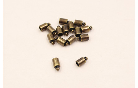 Terminal pequeño oro viejo 10mm long