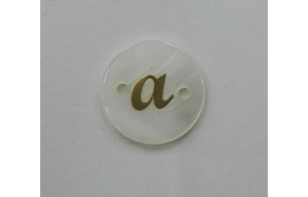 disco nacar 15mm letra a