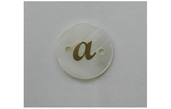 disco nacar 15mm letra a