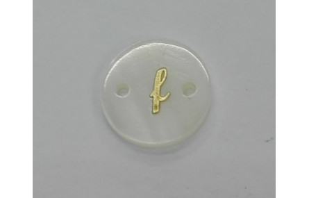 disco nacar 15mm letra f