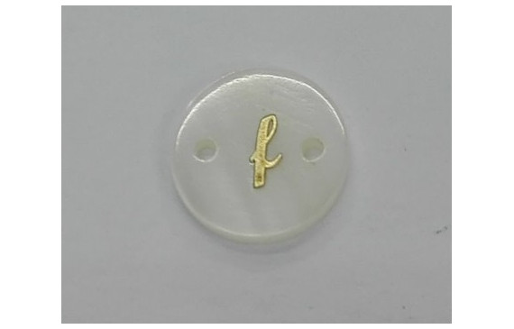 disco nacar 15mm letra f