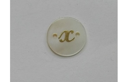 disco nacar 15mm letra x