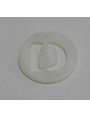 Letra calada 15mm Nacar D