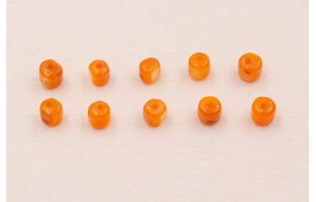 Cubo Nacar 4*4*3mm Naranja