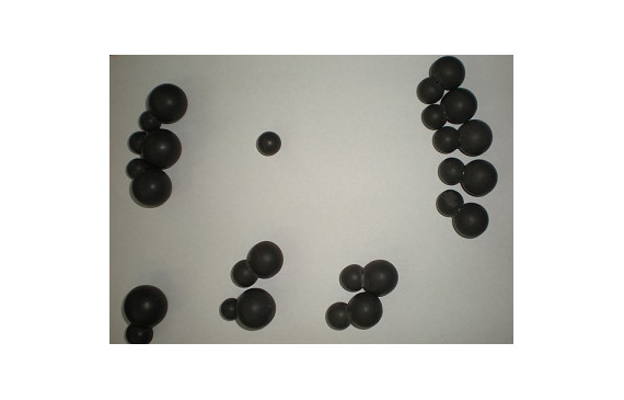 Lote Gris piezas collar razimo