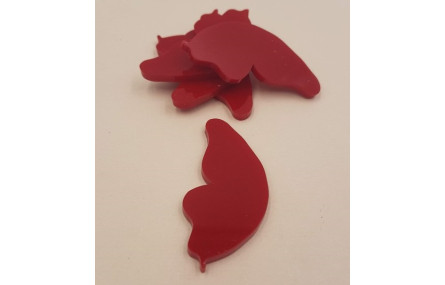 Pétalo Metacrilato 45*21 Rojo