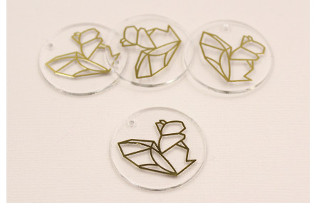 Disco Metacrilato de 30mm y lamina Ardilla