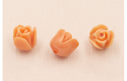 Flor Resina de Coral 6*6mm Rosa Coral
