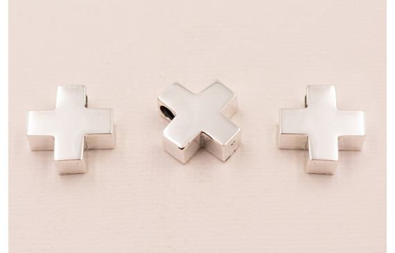 Colgante Cruz hueca PLATA 925  de 15mm