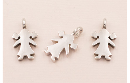 Colgante Niña hueco 19*9*3mm