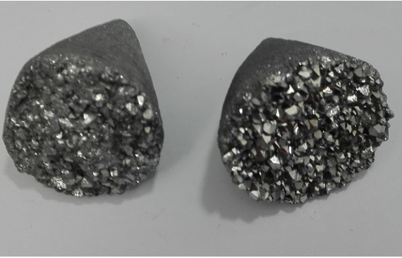 Cristal de roca en cono Gris  30*20-25mm