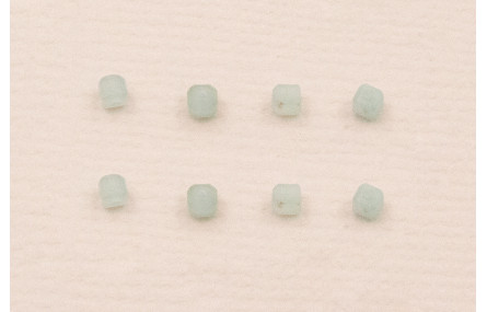 Cubo Facetado de 2,5mm Cuarzo color Agua