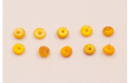 Ristra de 40cms de Discos Coral 4mm Color amanecer