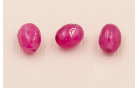 Pepita Jade 6*5mm color Granate