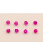 Bola Facetada Piedra Cuarzo 2*2mm color Fuxia