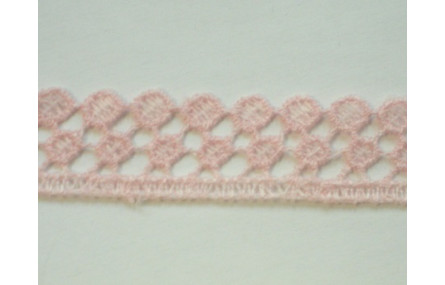 Cinta encaje 14mm ancho Rosa