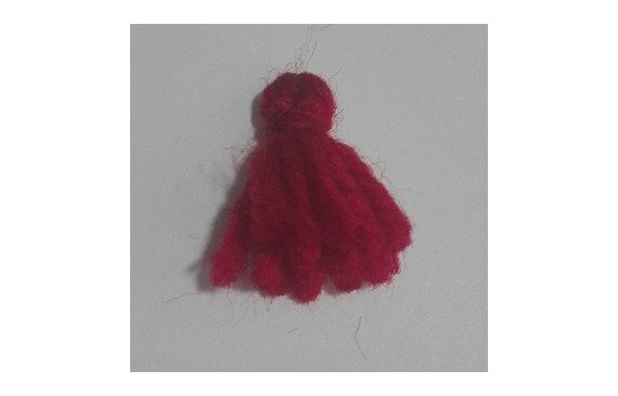 Pompon Lana 15mm Rojo