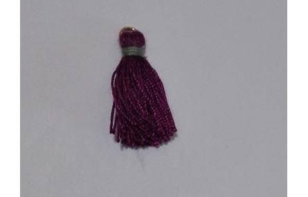 Pompon bicolor 16mm Morado-Gris