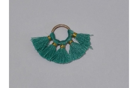 Aro 10mm Multipompón Turquesa