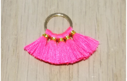 Aro 10mm Multipompón Fuxia