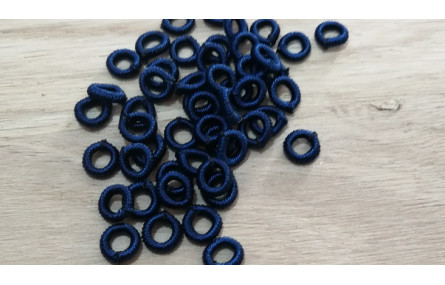 Aro Elástico 5mm. Agujero de 3mm. Azul Petroleo