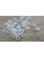 Aro Elástico 5mm. Agujero de 3mm. Blanco