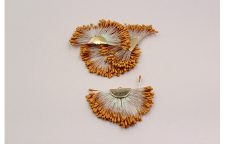 Colgante estambres color Mostaza