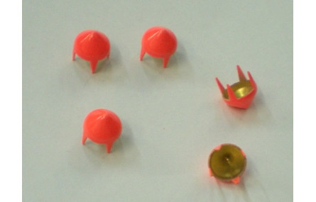 Tachuela cónica 6,5mm Naranja fluor
