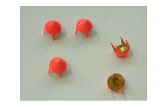 Tachuela cónica 6,5mm Naranja fluor