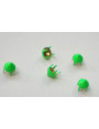 Tachuela cónica 6,5mm Verde fluor