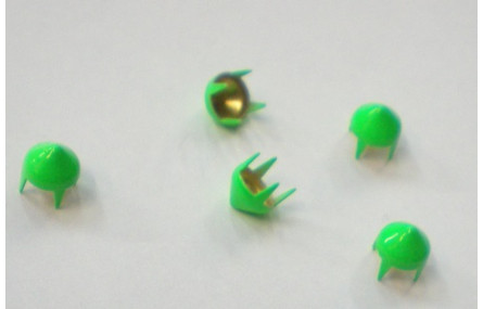 Tachuela cónica 6,5mm Verde fluor