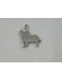 Torito plano 11*10mm Plata Vieja
