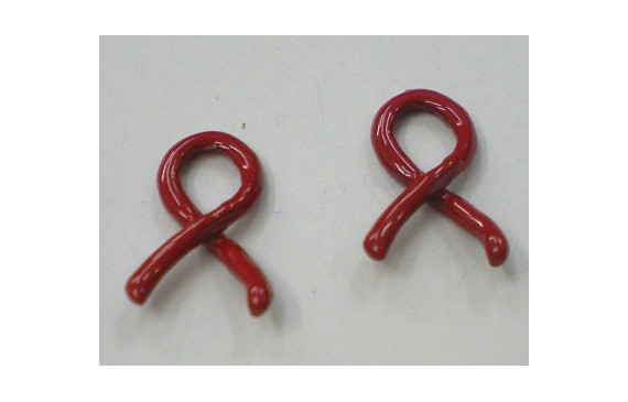 Lazo pintado Rojo 15*10mm