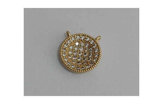 Disco microbrillos 10mm diametro cristal