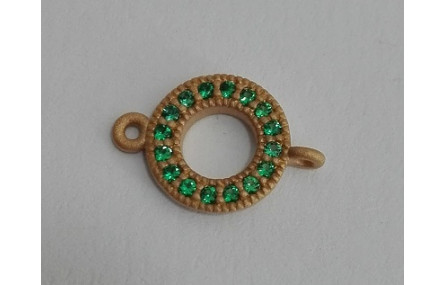 Disco microbrillos 10mm diametro O.Mate +  verde