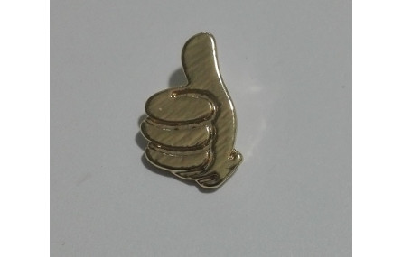 Emoticono OK colgante 12*8mm Dorado