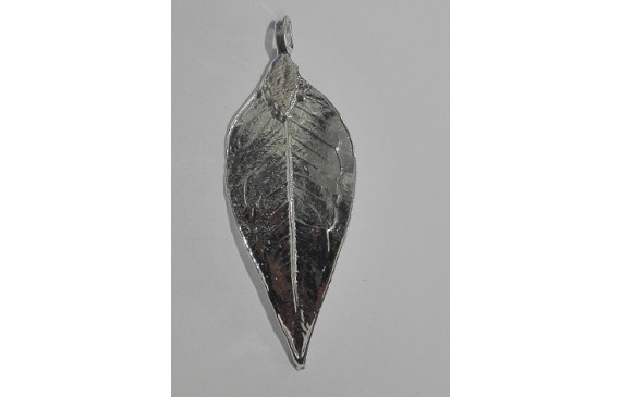 Hoja Natural Metalizada Plata 50*25mm Aprox