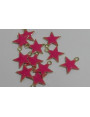 Colgante Estrella esmaltada 10mm Rosa