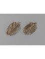 Cuenta Hoja Palmera 20*11mm oro Mate